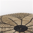 Mercana Mekhi Light Brown Seagrass W/Black String Round Wall Hanging Plate