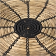 Mercana Mekhi Light Brown Seagrass W/Black String Round Wall Hanging Plate