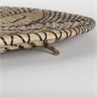 Mercana Mekhi Light Brown Seagrass W/Black String Round Wall Hanging Plate