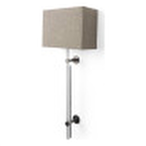 mercana kinsley beige shade w/transparent body wall sconce