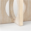 Mercana Cambie Natural Wood W/Black Metal Candle Holders in Brown