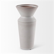 Mercana Esme 4.5L X 4.5W X 10.4H Whitewashed Ceramic Vase