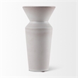 Mercana Esme 4.5L X 4.5W X 10.4H Whitewashed Ceramic Vase