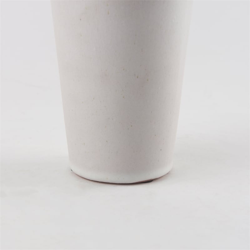 Mercana Esme 4.5L X 4.5W X 10.4H Whitewashed Ceramic Vase