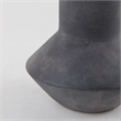 Mercana Esme 7.1L X 7.1W X 15.0H Dark Gray Ceramic Vase