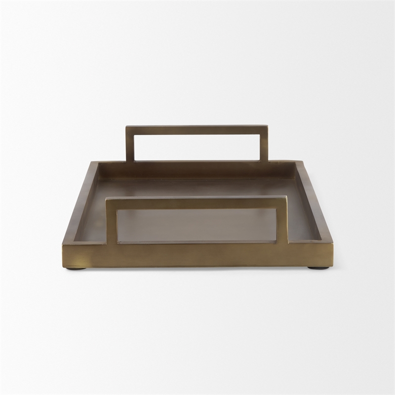 Mercana Shay Aluminium Tray - Medium in Gold