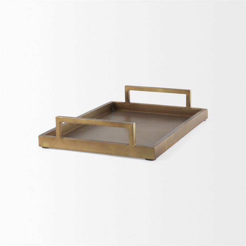 Mercana Shay Aluminium Tray - Medium in Gold