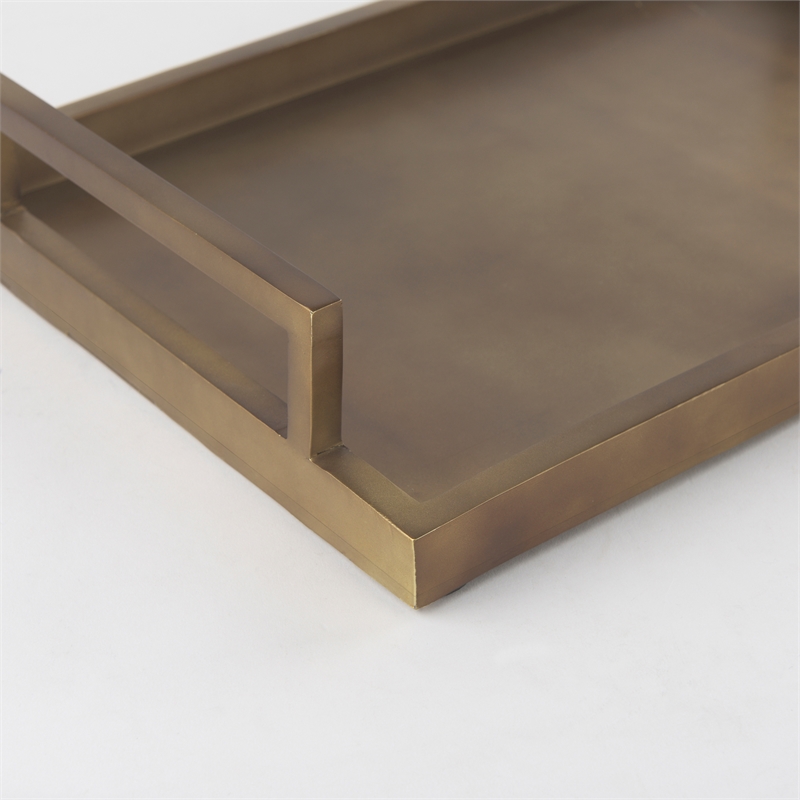 Mercana Shay Aluminium Tray - Medium in Gold