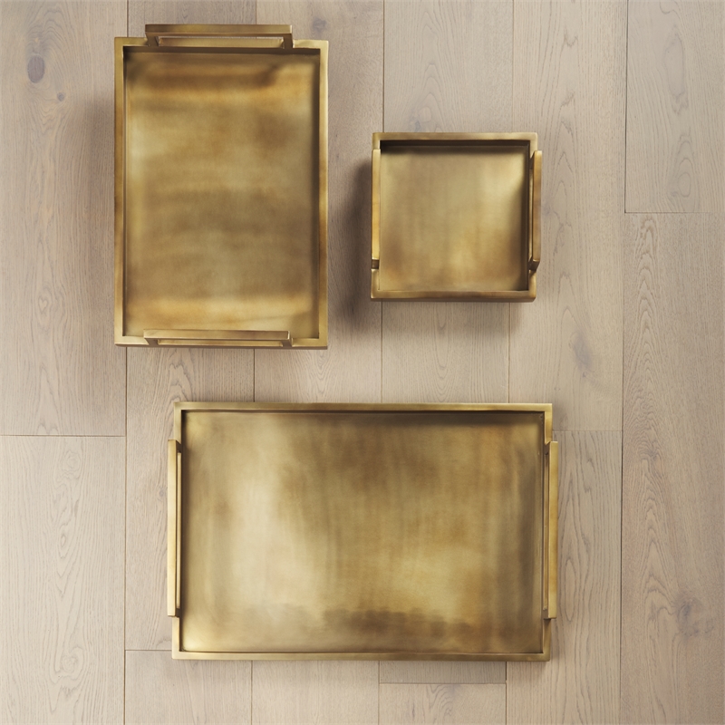 Mercana Shay Aluminium Tray - Medium in Gold