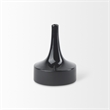Mercana Burton 8.3H Small Glossy And Matte Black Ceramic Jug Vase