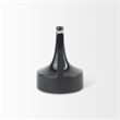Mercana Burton 8.3H Small Glossy And Matte Black Ceramic Jug Vase