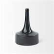 Mercana Burton 11.6H Medium Glossy And Matte Black Ceramic Jug Vase