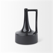 Mercana Burton 11.6H Medium Glossy And Matte Black Ceramic Jug Vase