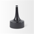Mercana Burton 11.6H Medium Glossy And Matte Black Ceramic Jug Vase