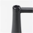 Mercana Burton 11.6H Medium Glossy And Matte Black Ceramic Jug Vase