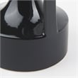 Mercana Burton 11.6H Medium Glossy And Matte Black Ceramic Jug Vase