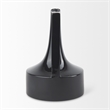 Mercana Burton 13.1H Large Glossy And Matte Black Ceramic Jug Vase
