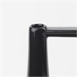 Mercana Burton 13.1H Large Glossy And Matte Black Ceramic Jug Vase