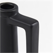 Mercana Burton 10.8H Small Matte Black Ceramic Jug Vase