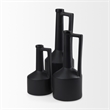 Mercana Burton 17.1H Large Matte Black Ceramic Jug Vase