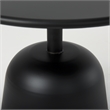 Mercana Talulla 19.7L X 19.7W X 14.8H Metal Matte Black Accent Table