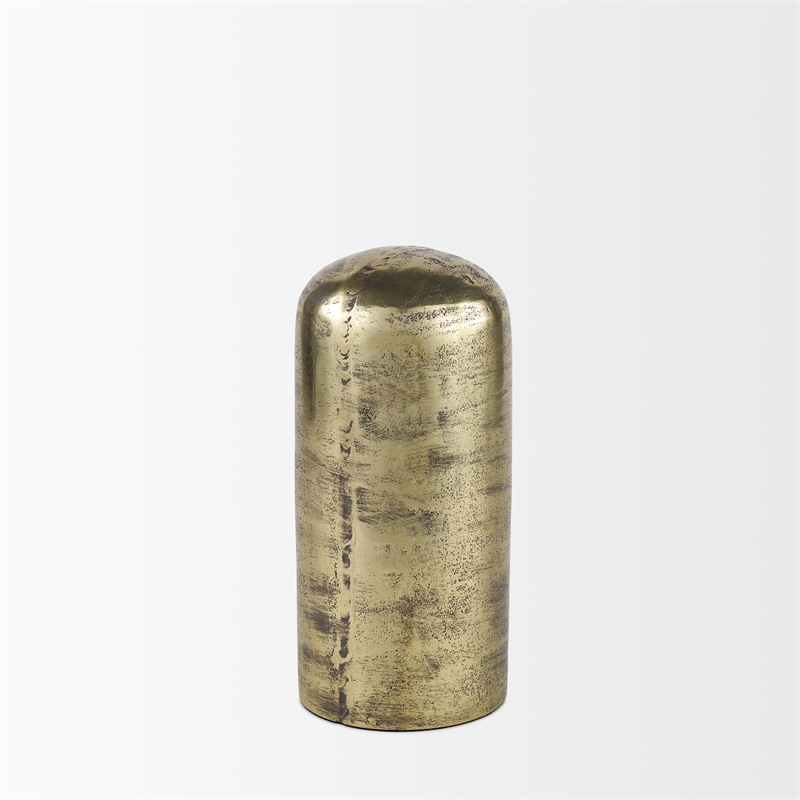 Mercana Quonset Tall Brass Finished Aluminum Metal Ornament