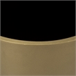Mercana Eclipse Gold Metal Drum Base W/ Dark Brown Wood Top End/Side Table