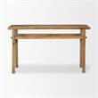 Mercana Rosie Small Brown Wood Console Table in Brown