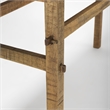 Mercana Rosie Small Brown Wood Console Table in Brown