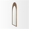 Mercana Celeste Light Brown Wood Medium Arched Mirror