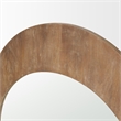 Mercana Celeste Light Brown Wood Medium Arched Mirror