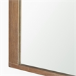 Mercana Celeste Light Brown Wood Medium Arched Mirror