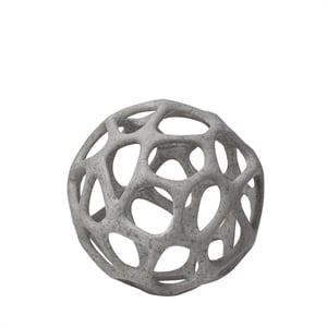 Mercana Spiro 6L X 6W Off White/Gray Hollow Decorative Orb