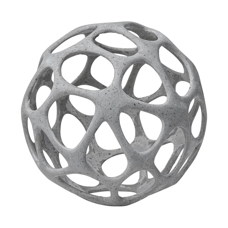 Mercana Spiro 7L X 7W Off White/Gray Hollow Decorative Orb