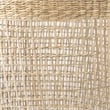 Mercana Medium Brown Seagrass Round Basket W/ Handles in Set Of 3