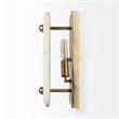 Mercana Stein 5L X 6W Gold W/ White Marble Shade Wall Sconce