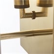 Mercana Stein 5L X 6W Gold W/ White Marble Shade Wall Sconce