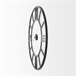 Mercana Stoke 42L X 2.0W X 42H Black Iron Round Wall Clock