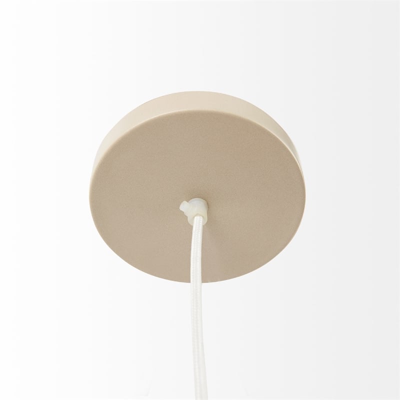 Mercana Aviario Natural Cane Cylindrical Pendant Light in Beige