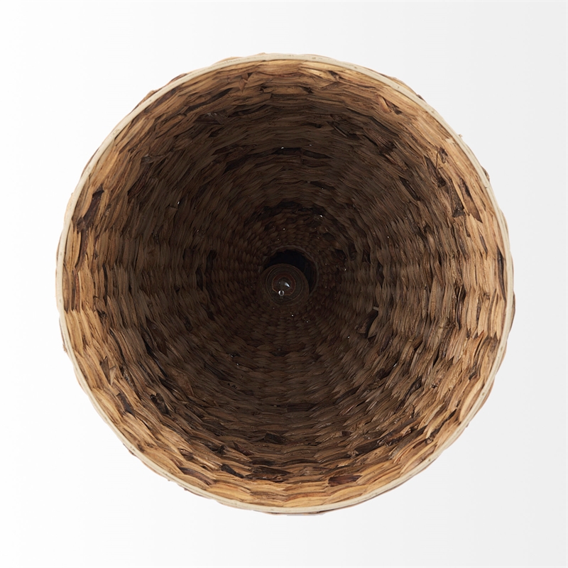Mercana Campanile 16.0L X 16.0W X 27.0H Brown Whicker Pendant Light