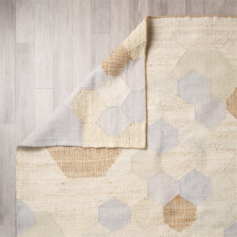 Mercana Mayson 5X8 Cream Multi-Colored Honeycomb Pattern Area Rug