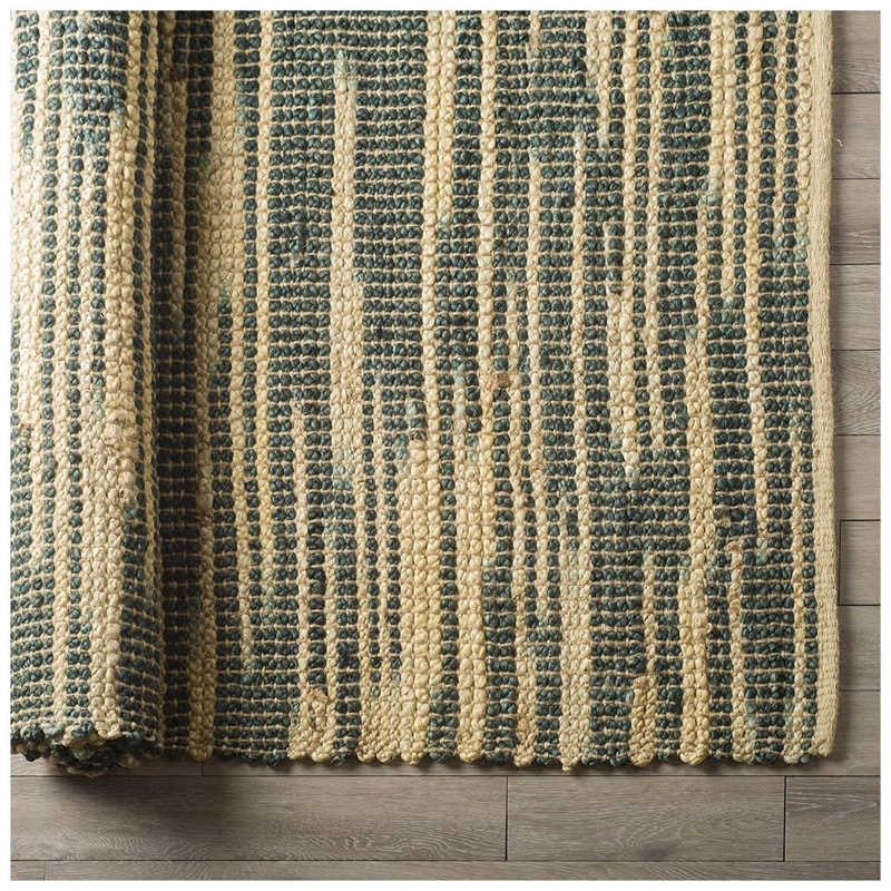 Mercana Deakin 8 X 10 Multi-Colored Jute Hand Woven Rug in Green