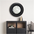 Mercana Ranela Black Beaded Wooden Wall Mirror