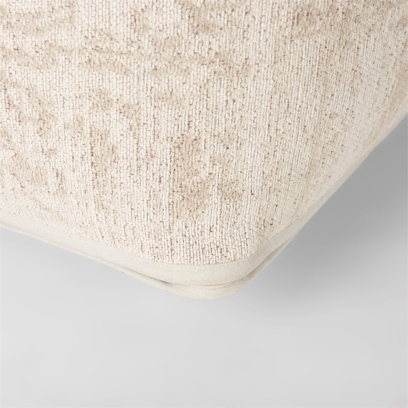 Mercana Khloe Large Cream Pouf