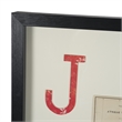 Mercana Jack Of Diamonds Glass Framed Print Art in Black Faux Wood Frame