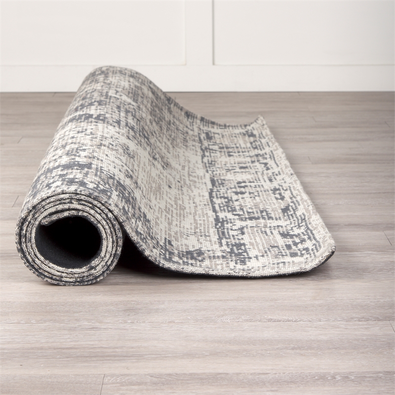 Mercana Greyson 8 X 10 Gray Wool And Polyester Area Rug in Gray