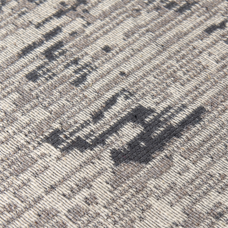 Mercana Greyson 8 X 10 Gray Wool And Polyester Area Rug in Gray