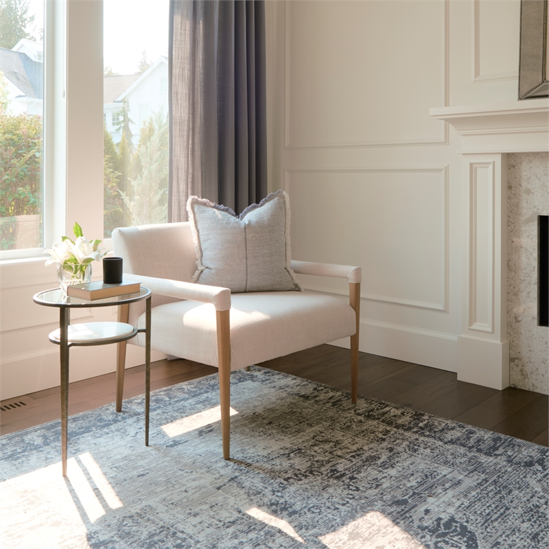 Mercana Greyson 8 X 10 Gray Wool And Polyester Area Rug in Gray
