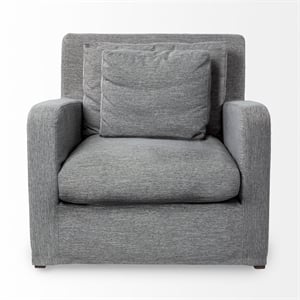 Mercana Denly Iii Castlerock Gray Slipcover Upholstered Arm Chair