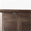 Mercana Arelius Medium Brown Wood W/ Black Metal Base Display Cabinet